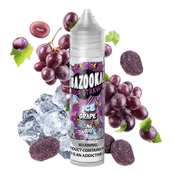 خرید جویس انگور یخ بازوکا (60میل) BAZOOKA GRAPE ICE