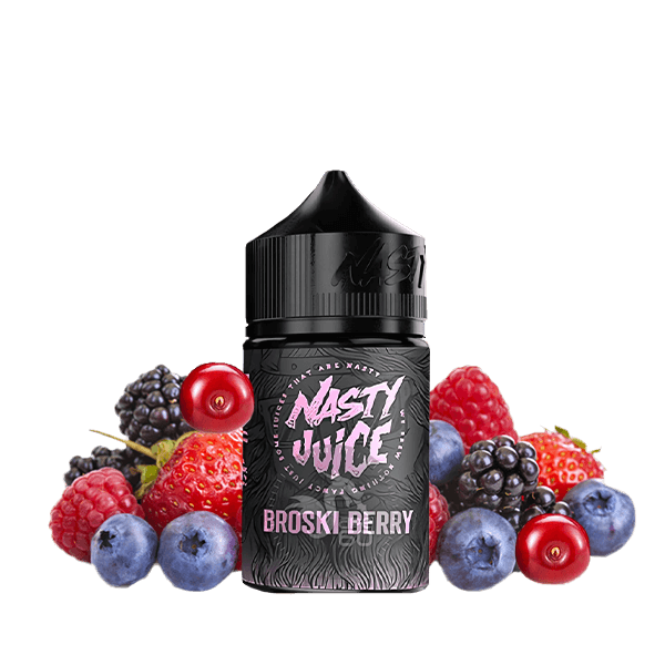 خرید جویس آلبالو تمشک توت فرنگی نستی (60میل) NASTY BROSKI BERRY