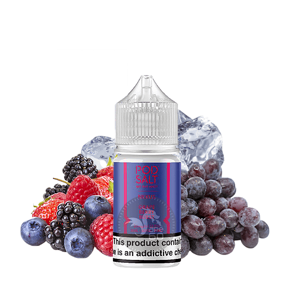خرید سالت انگور بلوبری یخ پاد سالت (30میل) POD SALT NEXUS GRAPE BERRY BURST