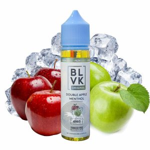 خرید جویس دو سیب یخ بی ال وی کی (60میل) BLVK DOUBLE APPLE MENTHOL