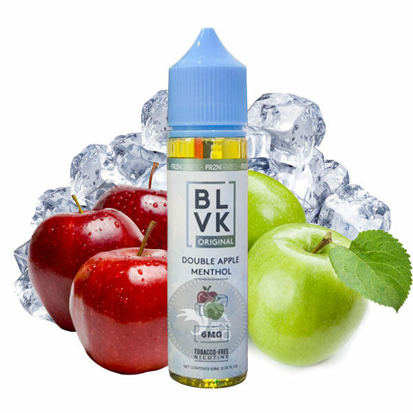 خرید جویس دو سیب یخ بی ال وی کی (60میل) BLVK DOUBLE APPLE MENTHOL