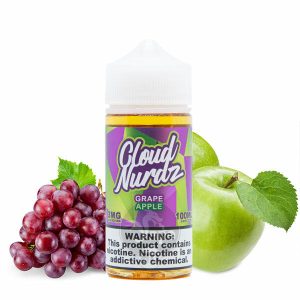 خرید جویس انگور سیب کلود نوردز (100میل) CLOUD NURDZ GRAPE APPLE