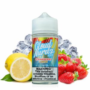 خرید جویس توت فرنگی لیمو یخ (100میل) CLOUD NURDZ STRAWBERRY LEMON ICED
