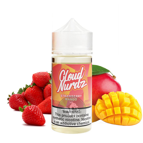 خرید جویس توت‌فرنگی انبه (100میل) CLOUD NURDZ STRAWBERRY MANGO