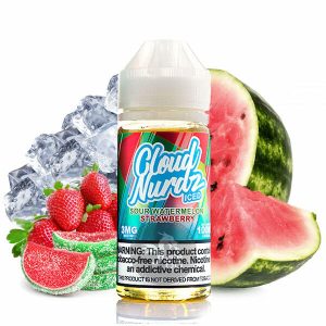 خرید جویس هندوانه توت فرنگی یخ (100میل) Cloud Nurdz Iced Sour Watermelon Strawberry