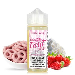 خرید جویس چوب شور خامه ای (120میل) LOADED TWIST STRAWBERRY DIPPED