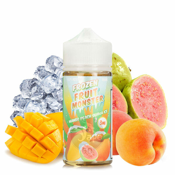 خرید جویس انبه هلو یخ (100میل) FRZ MONSTER MANGO PEACH GUAVA ICE