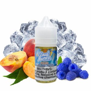 خرید سالت هلو تمشک آبی یخ (30میل) CLOUD NURDZ ICED PEACH BLUE RASBERRY