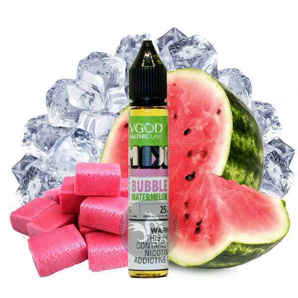 خرید سالت آدامس هندوانه یخ (30 میل) Vgod Mix Bubble Watermelon Iced