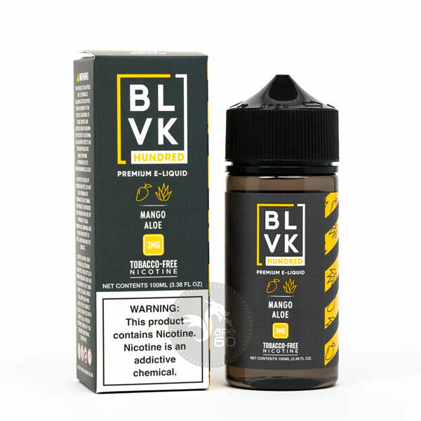 خرید جویس آلوئه ورا انبه بی ال وی کی (100میل) BLVK MANGO ALOE – HUNDRED SERIES