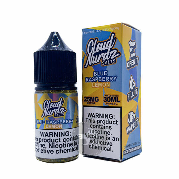 خرید سالت لیمو تمشک آبی (30میل) CLOUD NURDZ BLUE RASPBERRY LEMON