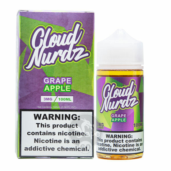 خرید جویس انگور سیب کلود نوردز (100میل) CLOUD NURDZ GRAPE APPLE