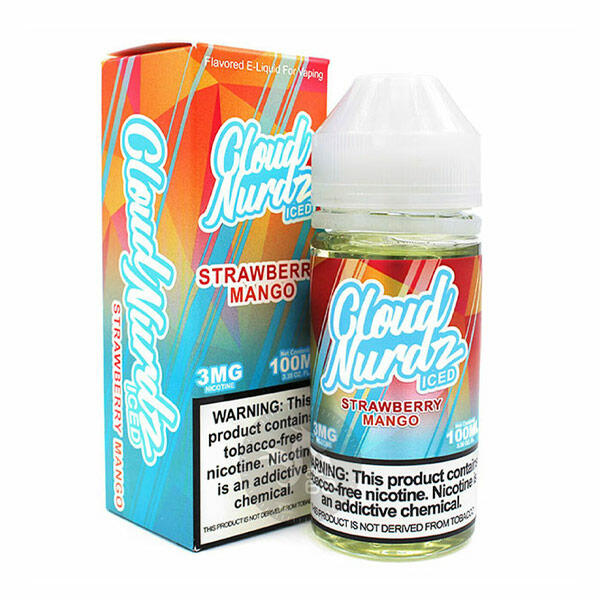 خرید جویس توت‌فرنگی انبه یخ (100میل) CLOUD NURDZ ICED STRAWBERRY MANGO