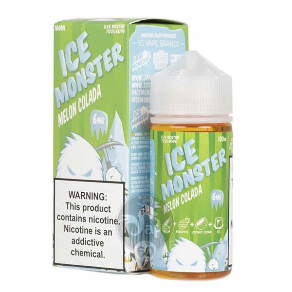 خرید جویس آناناس نارگیل طالبی یخ (100میل) ICE MONSTER MELON COLADA