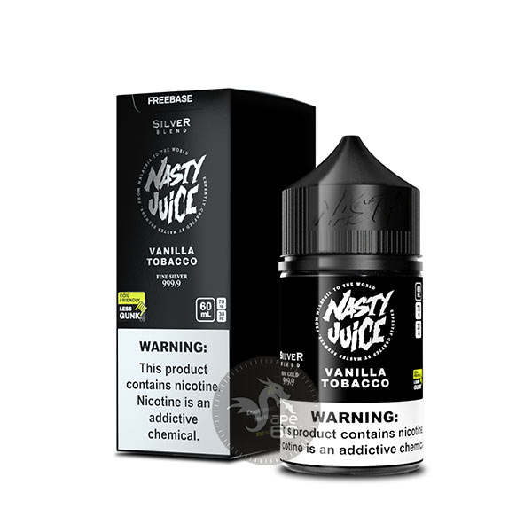 خرید جویس تنباکو کاستارد وانیل نستی (60میل) NASTY SILVER BLEND