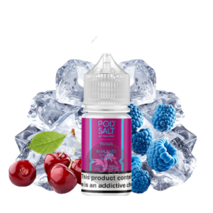 خرید سالت تمشک گیلاس یخ پاد سالت (30میل) Pod Salt Nexus Blue Razz Cherry Blast Ice