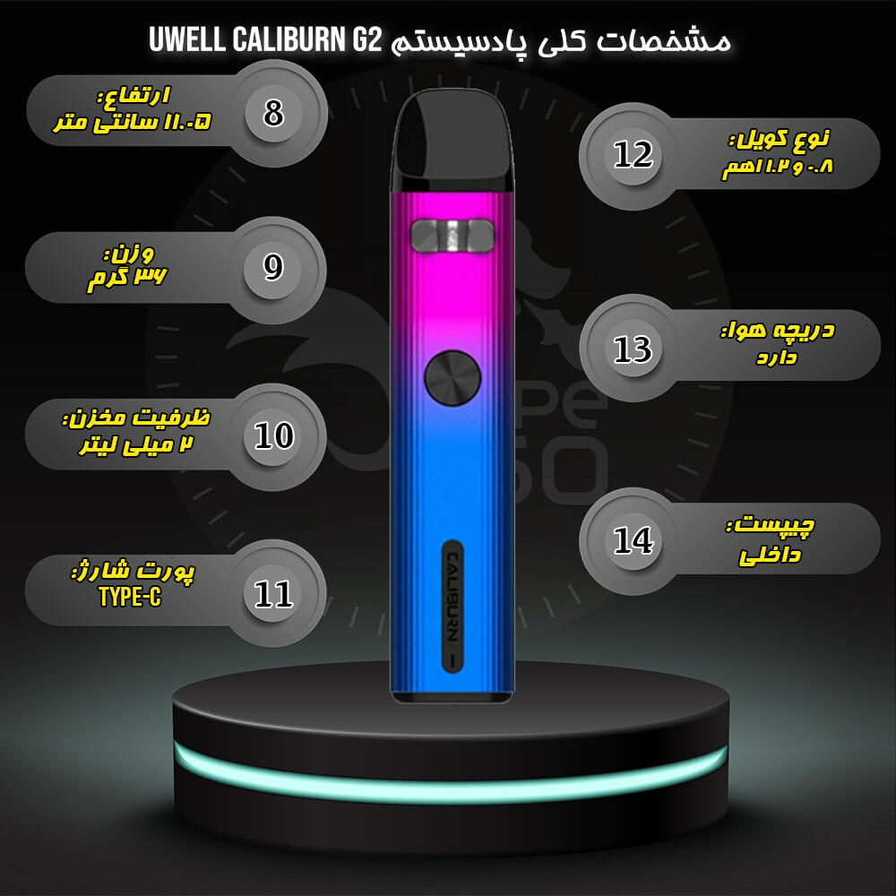 خرید پاد سیستم کالیبرن جی2 یوول UWELL CALIBURN G2