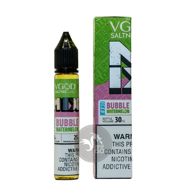 خرید سالت آدامس هندوانه یخ (30 میل) Vgod Mix Bubble Watermelon Iced