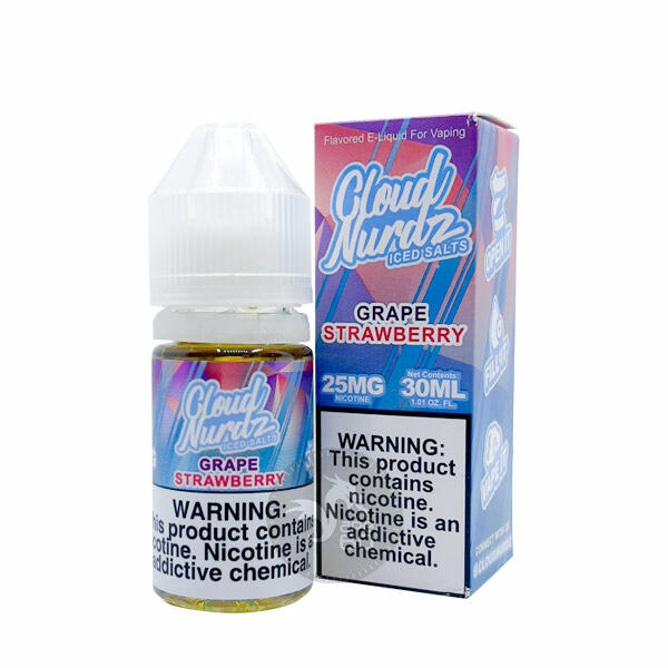 خرید سالت انگور توت فرنگی یخ (30میل) CLOUD NURDZ ICED GRAPE STRAWBERRY