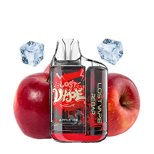 پاد یک بار مصرف ریبار 4000 لاست ویپ 4000 LOST VAPE REBAR خرید پاد یک بار مصرف ریبار 4000 لاست ویپ 4000 LOST VAPE REBAR طعم Apple Ice