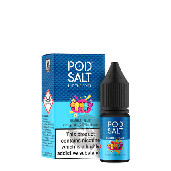 خرید سالت های 10میل پاد سالت (سری فیوژن) در طعم های مختلف POD SALT FUSION 10ML طعم Bubble Blue