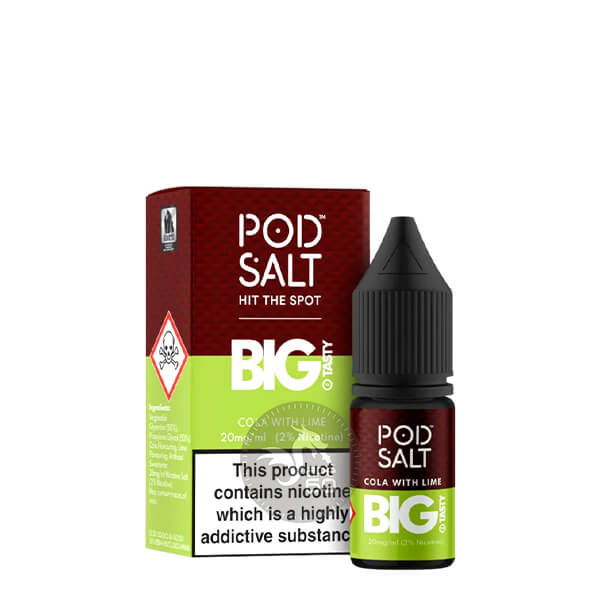 خرید سالت های 10میل پاد سالت (سری فیوژن) در طعم های مختلف POD SALT FUSION 10ML طعم Cola with Lime