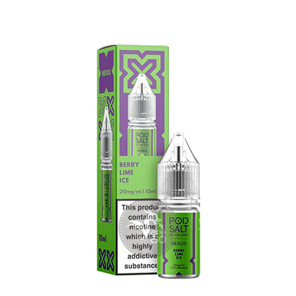خرید سالت های 10میل پاد سالت (سری نکسوس) در طعم‌های مختلف POD SALT NEXUS 10ML طعم Berry Lime Ice