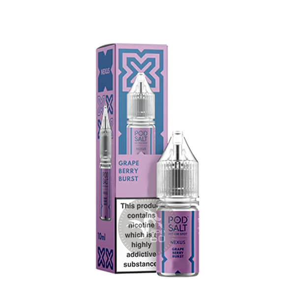 خرید سالت های 10میل پاد سالت (سری نکسوس) در طعم‌های مختلف POD SALT NEXUS 10ML طعم Grape Berry Burst