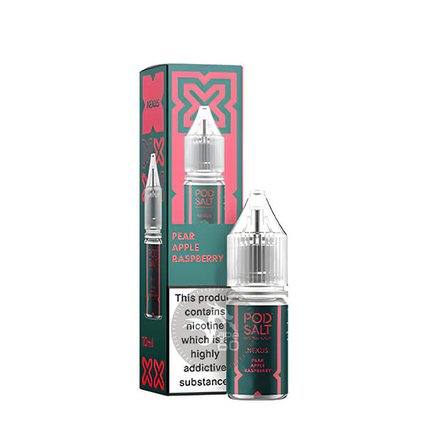 خرید سالت های 10میل پاد سالت (سری نکسوس) در طعم‌های مختلف POD SALT NEXUS 10ML طعم Pear Apple Raspberry