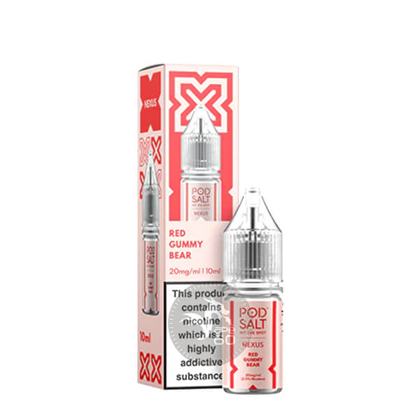 خرید سالت های 10میل پاد سالت (سری نکسوس) در طعم‌های مختلف POD SALT NEXUS 10ML طعم Red Gummy Bear