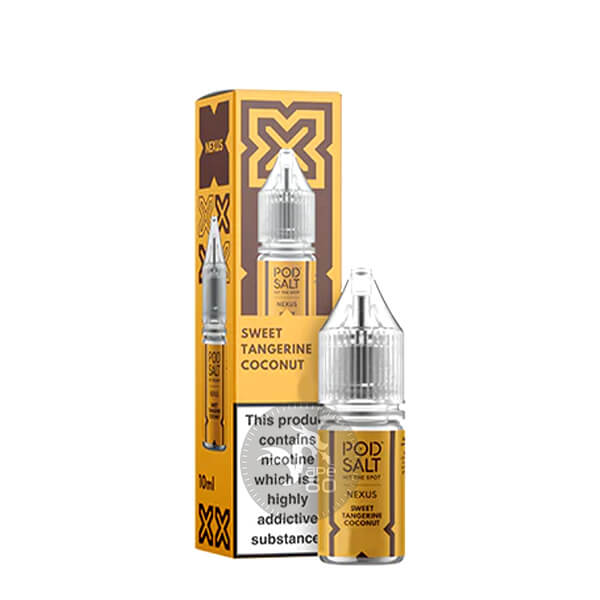 خرید سالت های 10میل پاد سالت (سری نکسوس) در طعم‌های مختلف POD SALT NEXUS 10ML طعم Sweet Tangerine Coconut