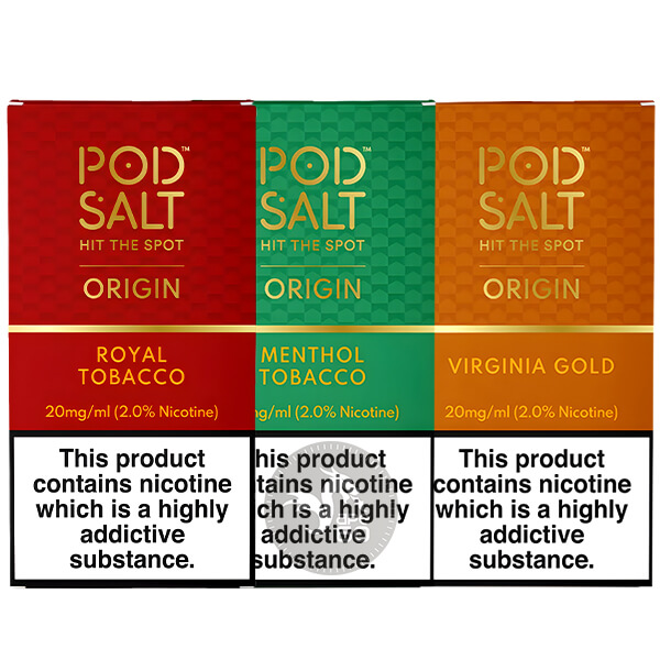 خرید سالت های 10میل پاد سالت (سری اوریجین) در طعم های مختلف POD SALT ORIGIN 10ML