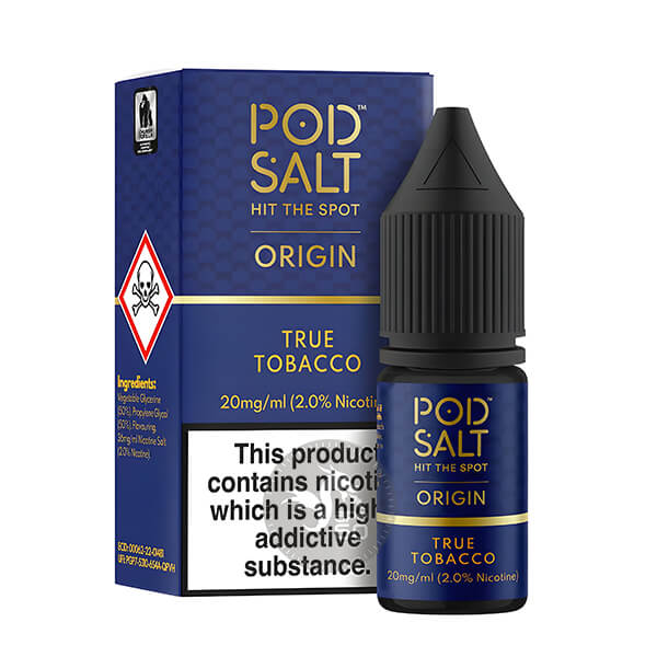 خرید سالت های 10میل پاد سالت (سری اوریجین) در طعم های مختلف POD SALT ORIGIN 10ML طعم True Tobacco