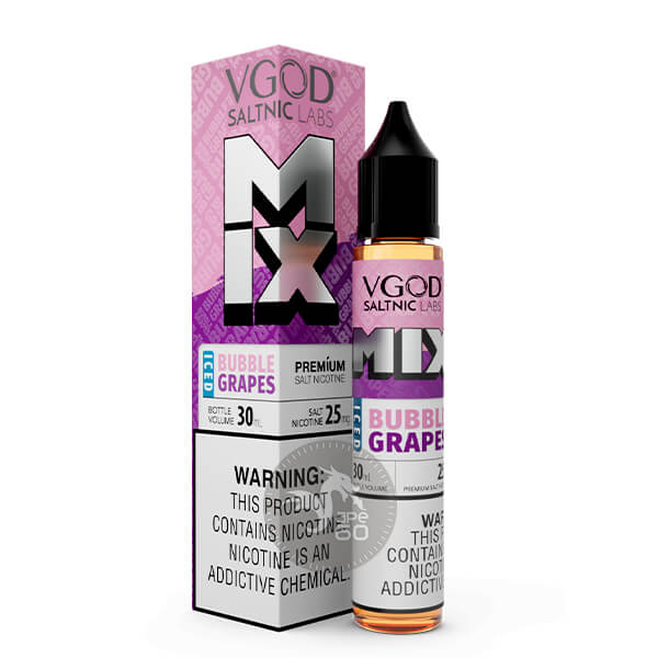 خرید سالت آدامس انگور یخ ویگاد (30میل) VGOD MIX ICED BUBBLE GRAPES