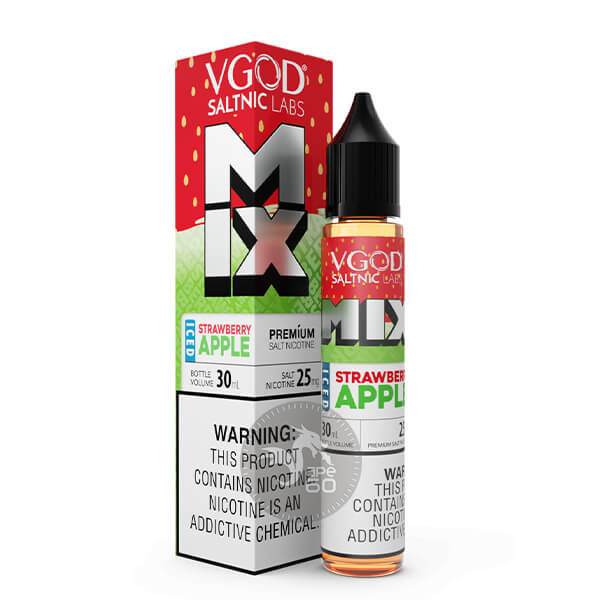 خرید سالت توت فرنگی سیب یخ ویگاد (30میل) VGOD MIX ICED STRAWBERRY APPLE