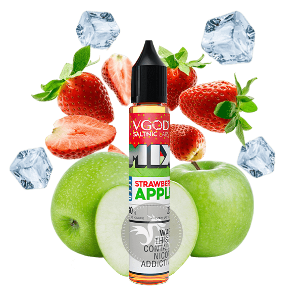 خرید سالت توت فرنگی سیب یخ ویگاد (30میل) VGOD MIX ICED STRAWBERRY APPLE