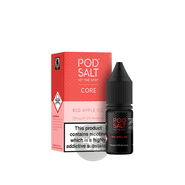 خرید سالت های 10میل پاد سالت (سری کُر) در طعم های مختلف POD SALT CORE 10ML طعم Red Apple Ice
