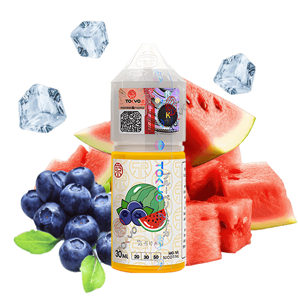 خرید سالت بلوبری هندوانه یخ توکیو (30میل) TOKYO ICED BLUEBERRY WATERMELON