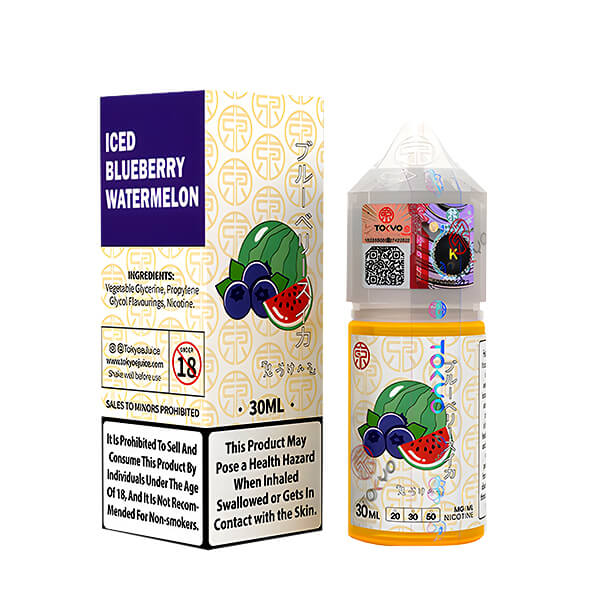 خرید سالت بلوبری هندوانه یخ توکیو (30میل) TOKYO ICED BLUEBERRY WATERMELON
