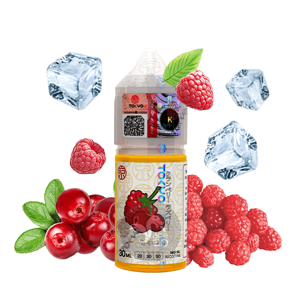 خرید سالت زغال اخته تمشک یخ توکیو (30میل)TOKYO ICED CRANBERRY RASPBERRY