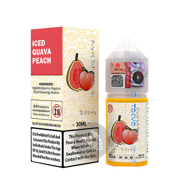 خرید سالت گواوا هلو یخ توکیو (30میل) TOKYO ICED GUAVA PEACH