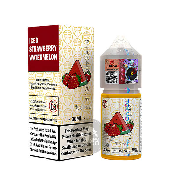 خرید سالت توت فرنگی هندوانه یخ توکیو (30میل) TOKYO ICED STRAWBERRY WATERMELON