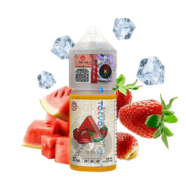 خرید سالت توت فرنگی هندوانه یخ توکیو (30میل) TOKYO ICED STRAWBERRY WATERMELON