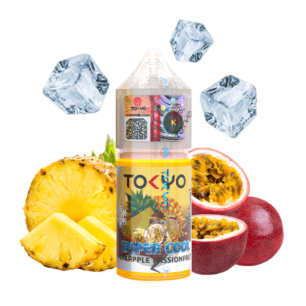 خرید سالت آناناس پشن فروت یخ توکیو (30میل) TOKYO SUPER COOL PINEAPPLE PASSION FRUIT