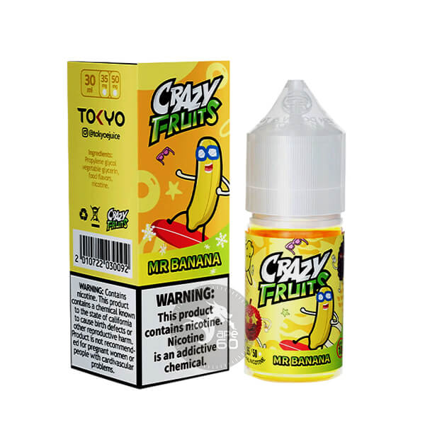 خرید سالت موز یخ توکیو (30میل) TOKYO CRAZY FRUIT MR BANANA