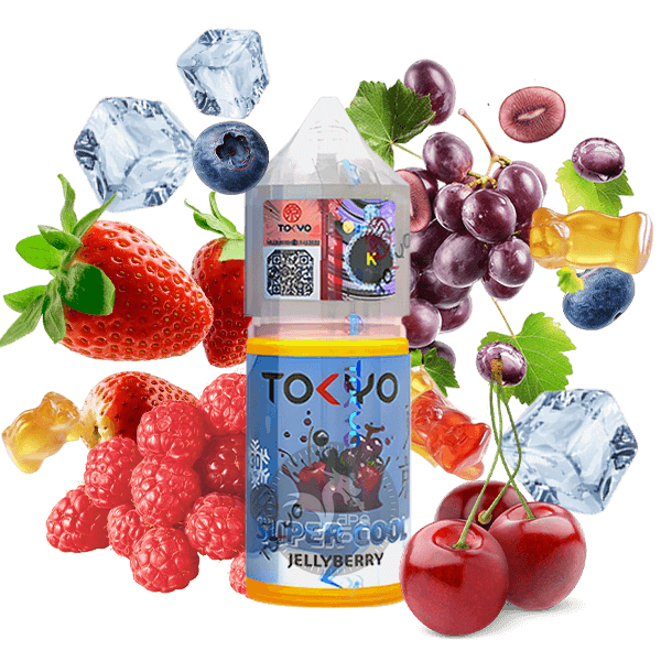 خرید سالت ژله توت فرنگی یخ توکیو (30میل) TOKYO SUPER COOL JELLY BERRY