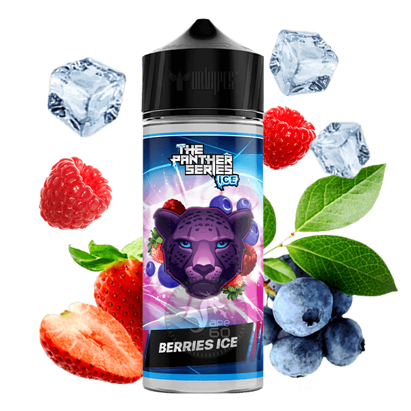 خرید جویس توت فرنگی تمشک یخ دکتر ویپز (120میل) DR VAPES BERRIES ICE