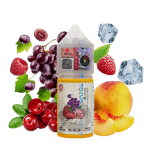 خرید سالت زغال اخته تمشک یخ توکیو (30میل) TOKYO ICED CRANBERRY RASPBERRY GRAPE PEACH