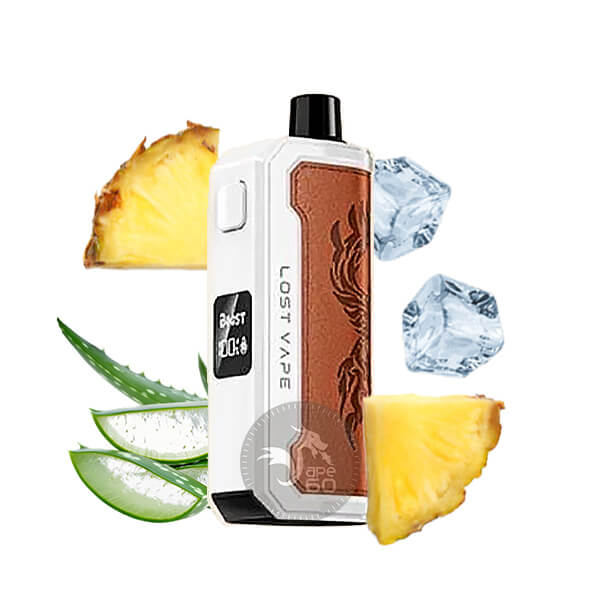پاد یکبار مصرف تلیما یای 30000 پاف لاست ویپ LOST VAPE THELEMA YAY 30000 خرید پاد یکبار مصرف تلیما یای لاست ویپ LOST VAPE THELEMA YAY 30K طعم Aloe Pineapple Ice