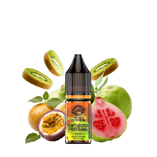 خرید سالت کیوی گواوا ویپرسو (10میل) VAPORESSO DELICIU KIWI PASSION FRUIT GUAVA